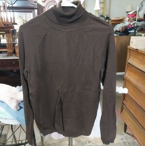 Talbots Dark Brown Turtleneck Sweater